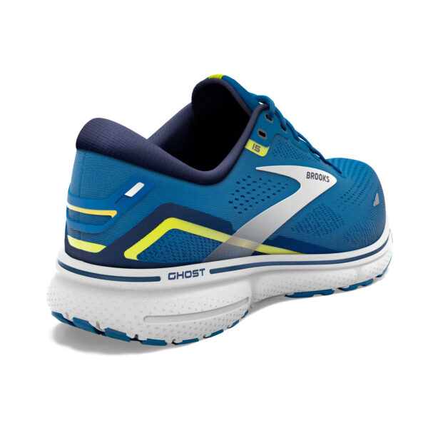 Brooks Men's Ghost 15 - Blue/Nightlife/White - Image 4