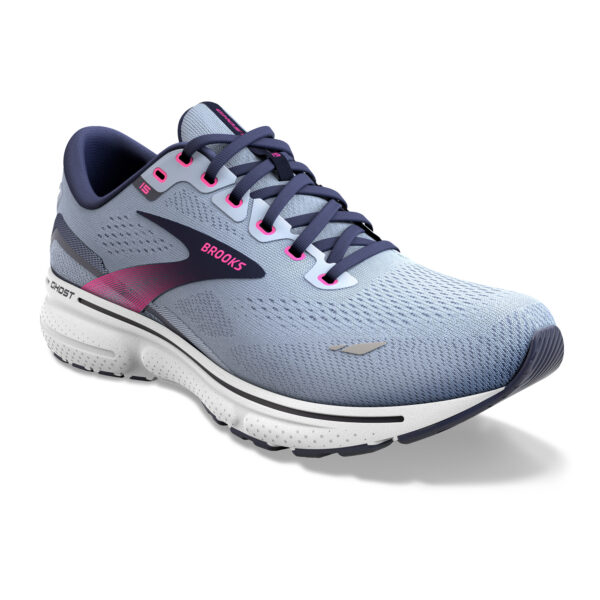 Brooks Women's Ghost 15 - Kentucky Blue/Peacoat/Pink - Image 3