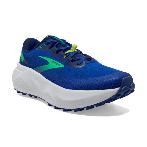 Brooks Men's Caldera 6 - Blue/Surf the Web/Green - Image 3