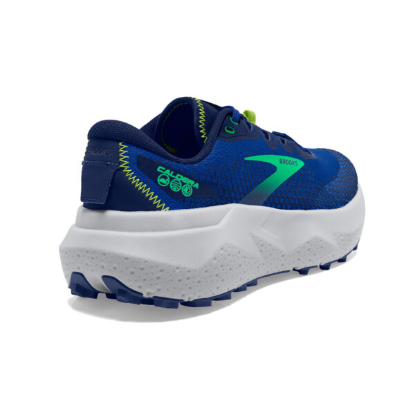 Brooks Men's Caldera 6 - Blue/Surf the Web/Green - Image 4