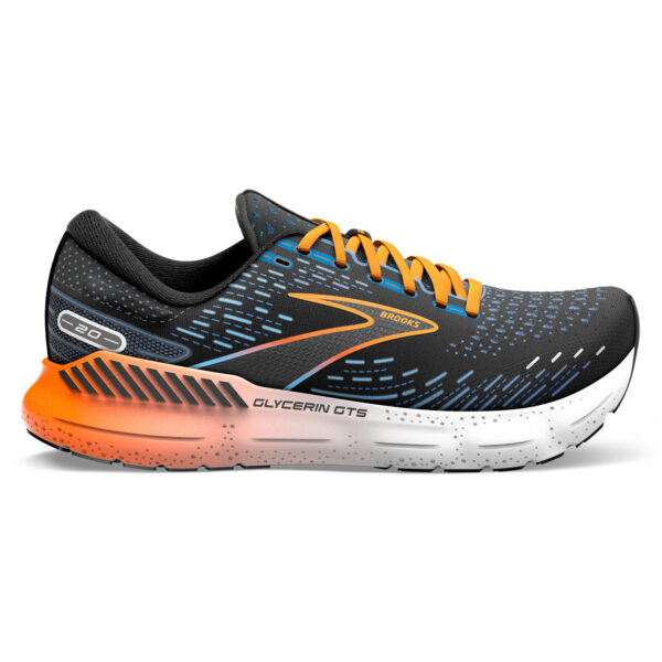 Brooks Men's Glycerin GTS 20 - Black/Classic Blue/Orange