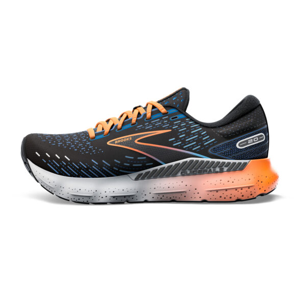 Brooks Men's Glycerin GTS 20 - Black/Classic Blue/Orange - Image 2