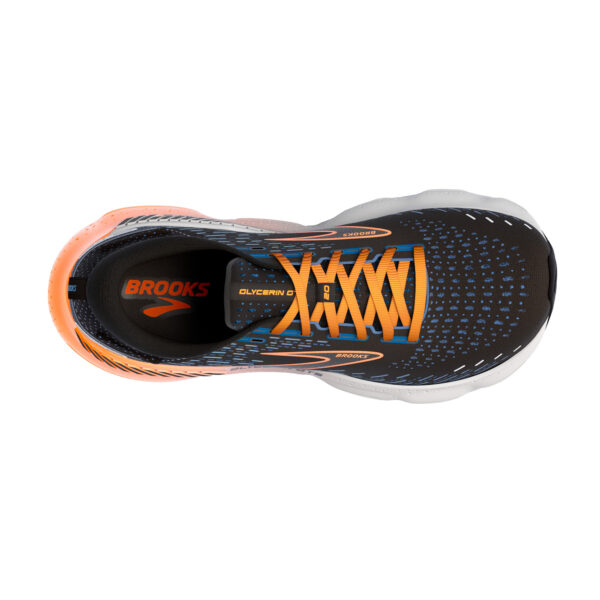 Brooks Men's Glycerin GTS 20 - Black/Classic Blue/Orange - Image 5