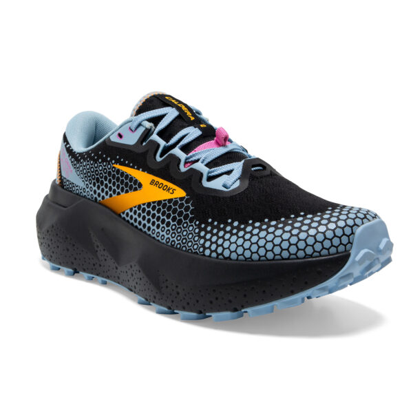 Brooks Women's Caldera 6 - Black/Blue/Yellow - Image 3
