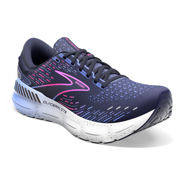 Brooks Women's Glycerin GTS 20 - Peacoat/Blue/Pink - Image 3
