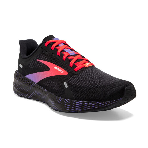 Brooks Women's Launch GTS 9 - Black/Coral/Purple - Image 2