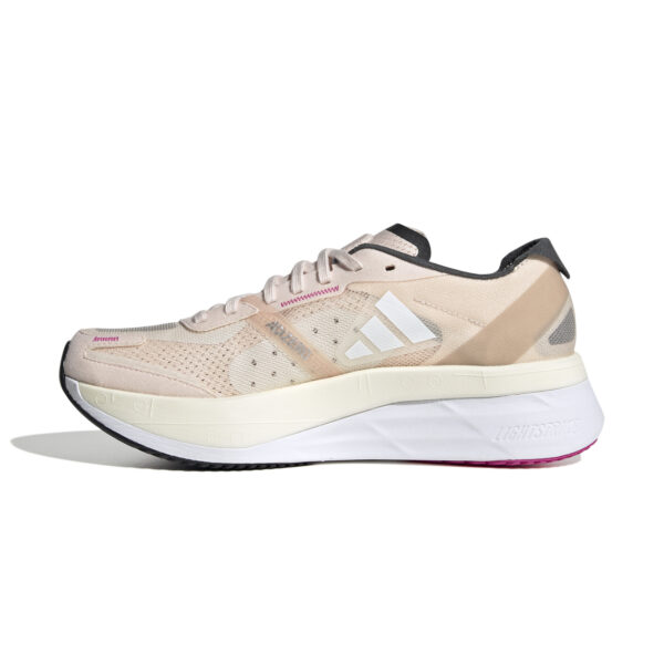 adidas Women's adizero Boston 11 - Wonder Quartz/Carbon/Crystal White - Image 2