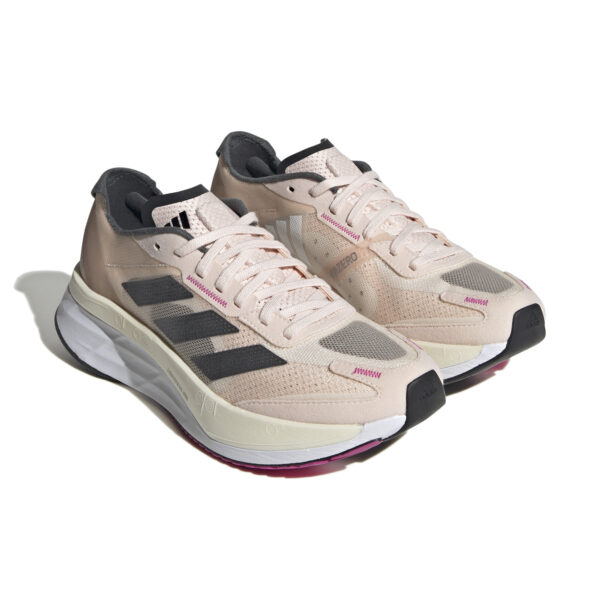 adidas Women's adizero Boston 11 - Wonder Quartz/Carbon/Crystal White - Image 4