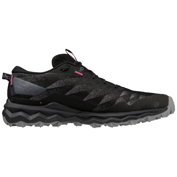 Mizuno Women's Wave Daichi 7 GTX - Black/Fuchsia Fedora/Quiet Shade - Image 2