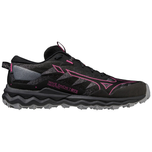 Mizuno Women's Wave Daichi 7 GTX - Black/Fuchsia Fedora/Quiet Shade