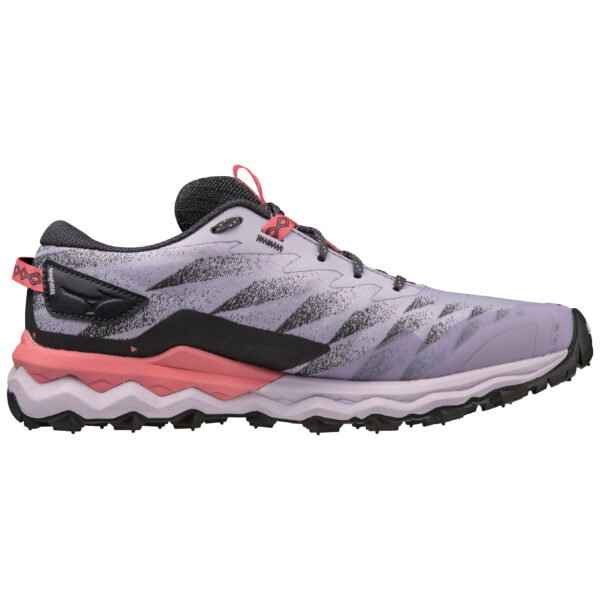 Mizuno Women's Wave Daichi 7 - Pastel Lilac/Wisteria/Sun Kissed Coral - Image 2