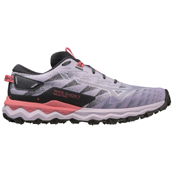 Mizuno Women's Wave Daichi 7 - Pastel Lilac/Wisteria/Sun Kissed Coral