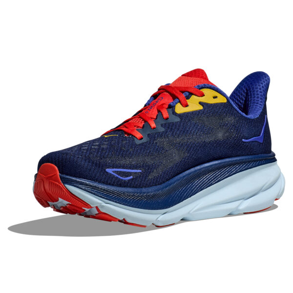 Hoka Men's Clifton 9 - Bellwether Blue/Dazzling Blue - Image 4