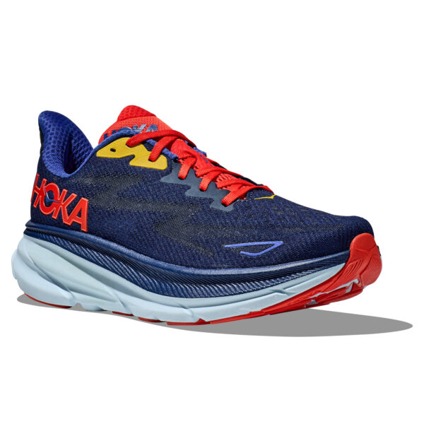 Hoka Men's Clifton 9 - Bellwether Blue/Dazzling Blue - Image 3