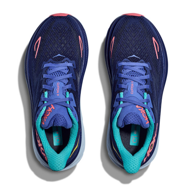 Hoka Women's Clifton 9 - Bellwether Blue/Ceramic - Image 6