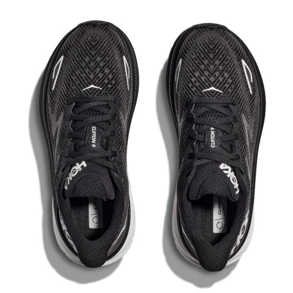 Hoka Women's Clifton 9 - Black/White - Image 6