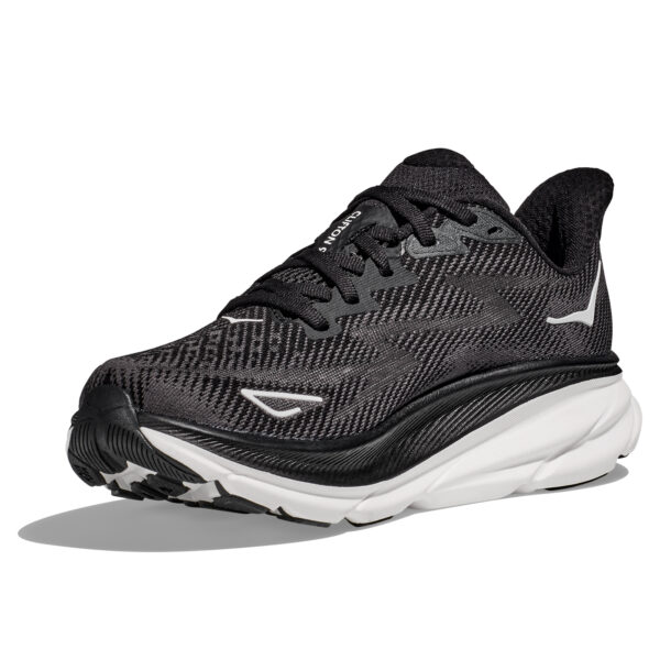 Hoka Women's Clifton 9 - Black/White - Image 4