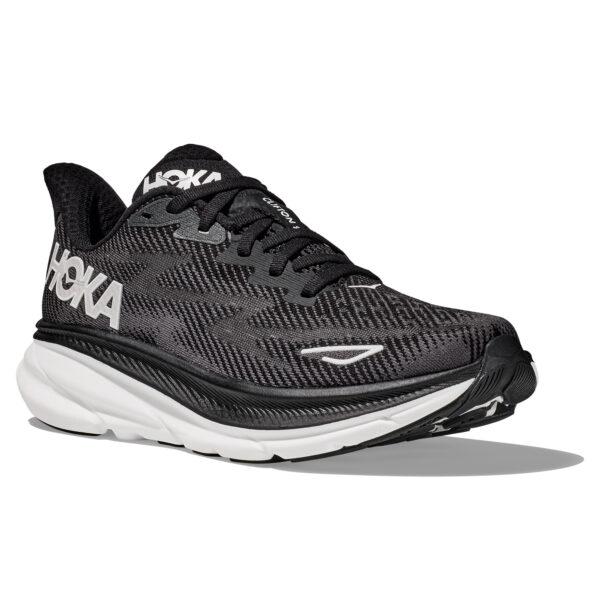 Hoka Women's Clifton 9 - Black/White - Image 3