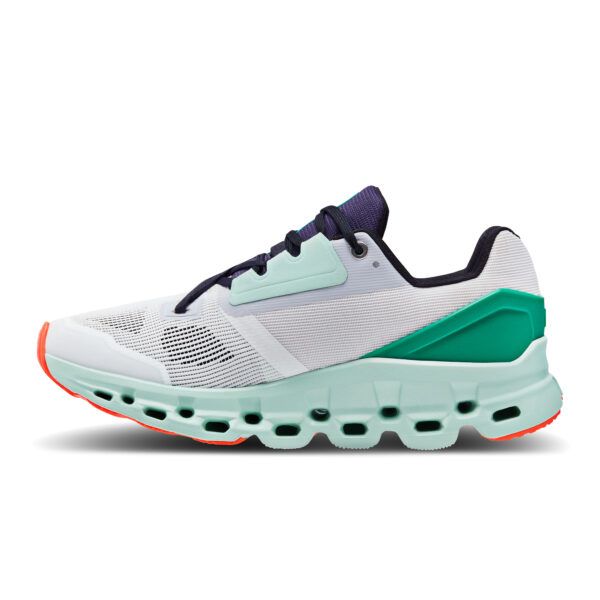 On Running Women's Cloudstratus - Undyed White/Creek - Image 2