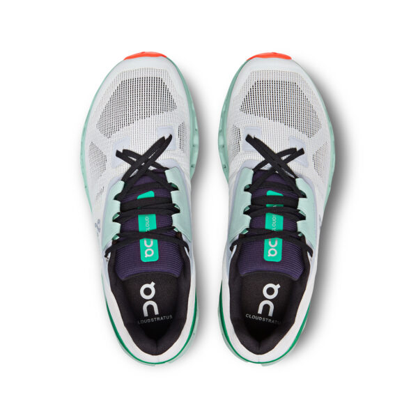 On Running Men's Cloudstratus - Undyed White/Creek - Image 4
