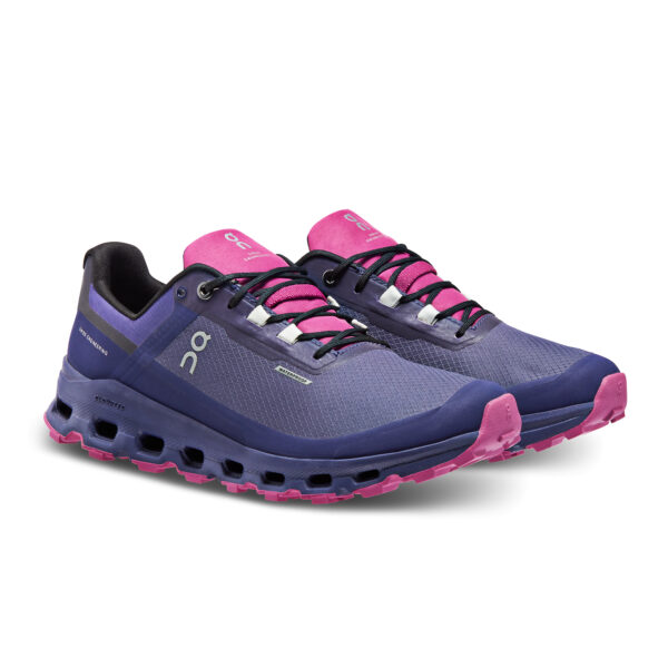 On Running Women's Cloudvista Waterproof - Flint/Acai - Image 3