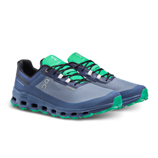On Running Men's Cloudvista Waterproof - Metal/Denim - Image 3
