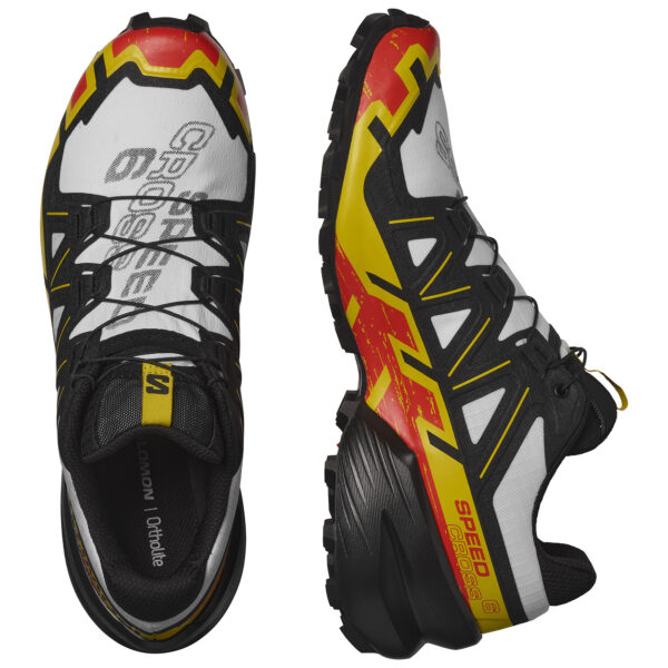 Salomon Men's Speedcross 6 - White/Black/Empire Yellow - Image 5
