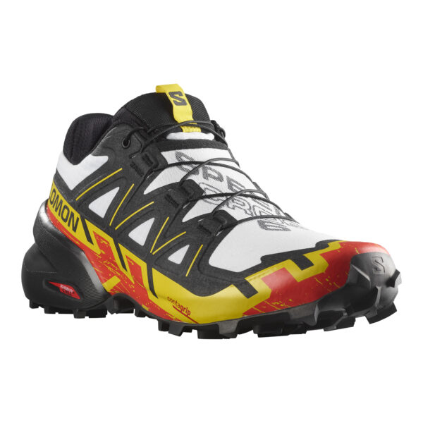 Salomon Men's Speedcross 6 - White/Black/Empire Yellow - Image 3