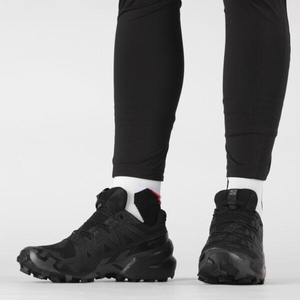 Salomon Women's Speedcross 6 GTX - Black/Black/Phantom - Image 7