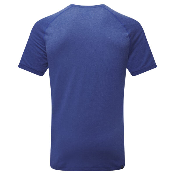 Ronhill Men's Life Tencel S/S Tee - Dark Cobalt Marl/Flame - Image 2