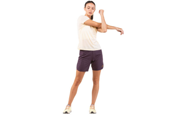 Ronhill Women's Life 7" Unlined Short - Nightshade/Solar - Image 3