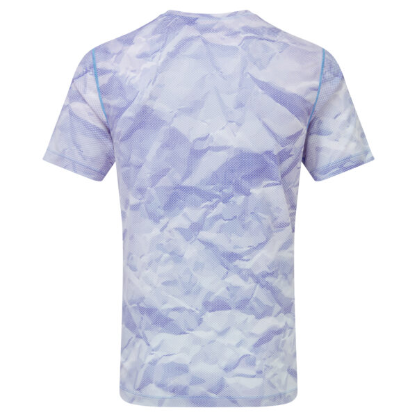 Ronhill Men's Tech Golden Hour Tee - Lake Blue Crinkle - Image 2