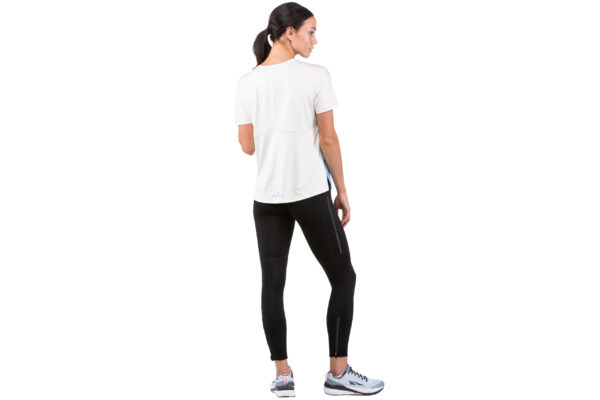 Ronhill Women's Tech Glide Tee - Lake Blue Marl/Vanilla - Image 4
