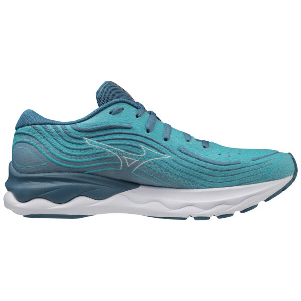 Mizuno Men's Wave Skyrise 4 - Blue Ashes/Nimbus Cloud/Soleil - Image 2