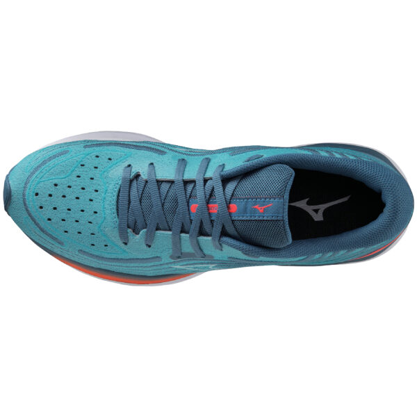 Mizuno Men's Wave Skyrise 4 - Blue Ashes/Nimbus Cloud/Soleil - Image 3
