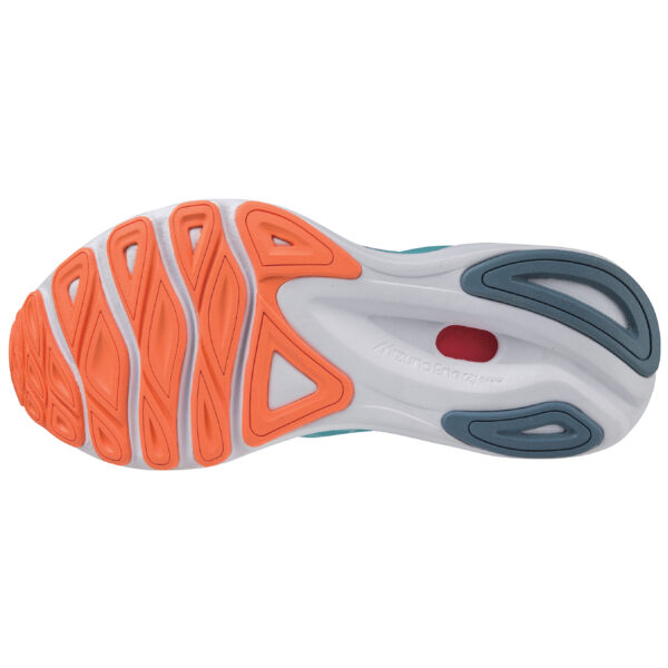 Mizuno Women's Wave Skyrise 4 - Antigua Sand/White/Light Orange - Image 4