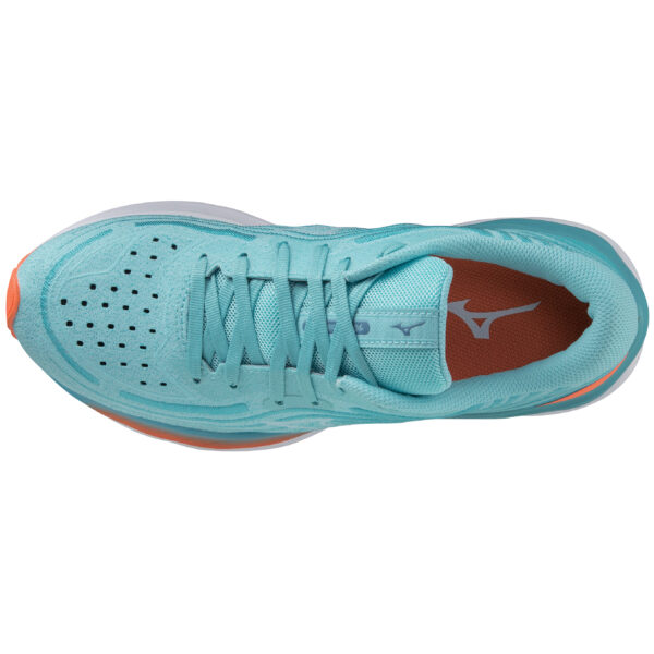 Mizuno Women's Wave Skyrise 4 - Antigua Sand/White/Light Orange - Image 3