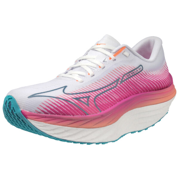Mizuno Women's Rebellion Pro - White/Silver/807C - Image 3
