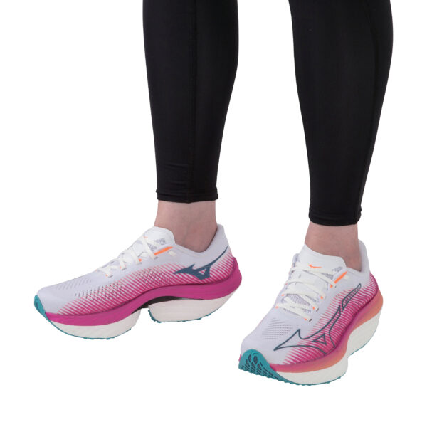Mizuno Women's Rebellion Pro - White/Silver/807C - Image 10