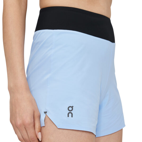 On Running Women's 5" Running Shorts - Stratosphere/Black - Image 5
