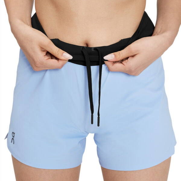 On Running Women's 5" Running Shorts - Stratosphere/Black - Image 6