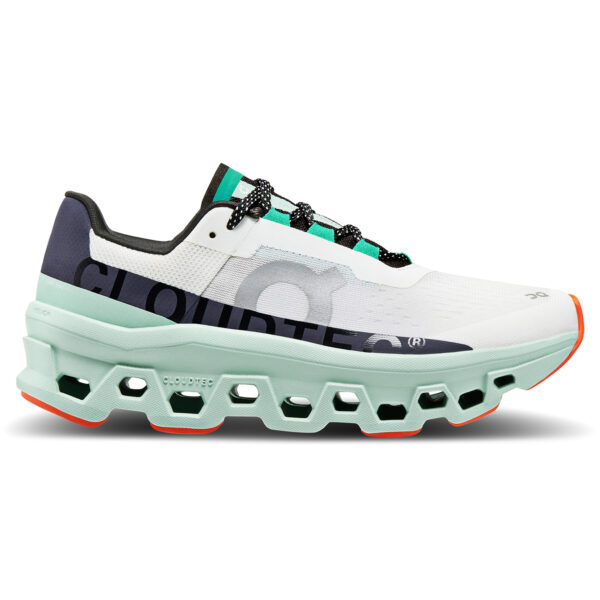 On Running Women's Cloudmonster - Undyed White/Creek