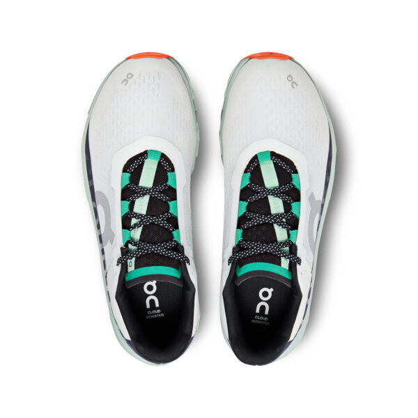 On Running Men's Cloudmonster - Undyed White/Creek - Image 4