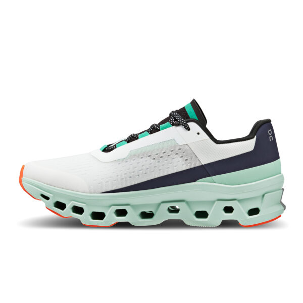 On Running Men's Cloudmonster - Undyed White/Creek - Image 2