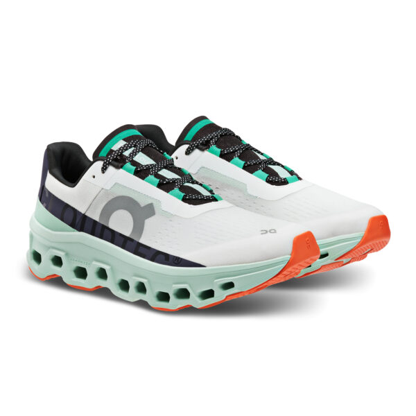 On Running Men's Cloudmonster - Undyed White/Creek - Image 3