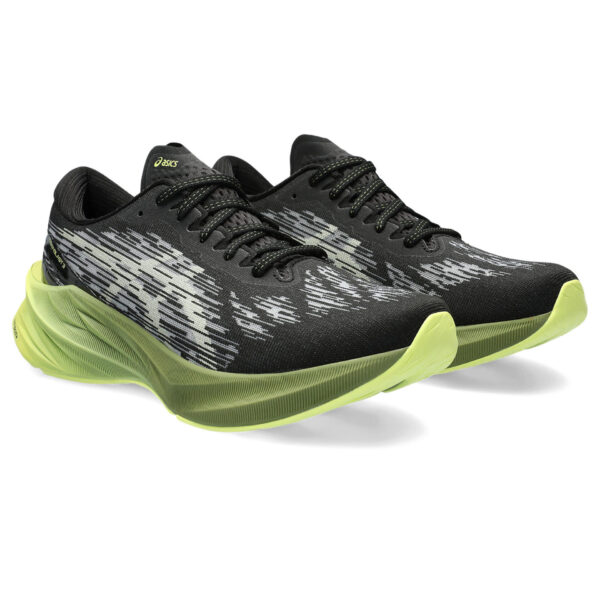 Asics Men's Novablast 3 - Black/Dried Leaf Green - Image 3