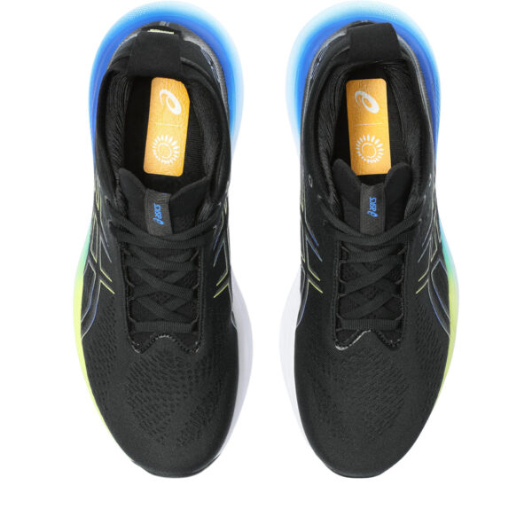 Asics Men's Gel-Nimbus 25 - Black/Glow Yellow - Image 6