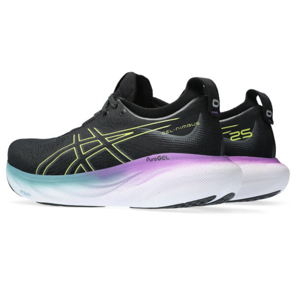 Asics Women's Gel-Nimbus 25 - Black/Glow Yellow - Image 4