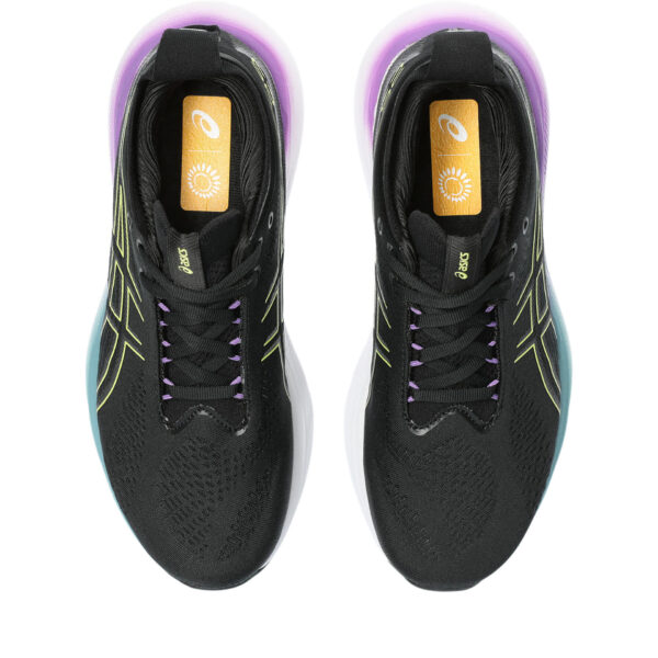 Asics Women's Gel-Nimbus 25 - Black/Glow Yellow - Image 6