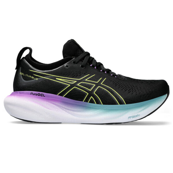 Asics Women's Gel-Nimbus 25 - Black/Glow Yellow